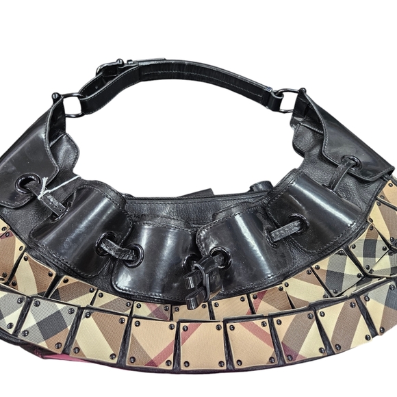 Burberry Nova Check Small Warrior Hobo Black Multiple colors - Picture 12 of 12